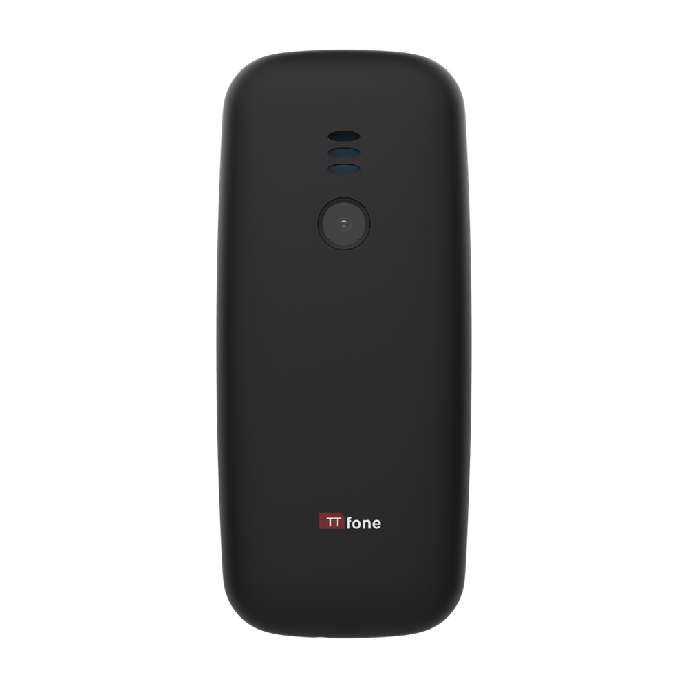 High-Quality Dual SIM Phone, O2 Pay As You Go, Mains Charger - TTfone TT170 Black