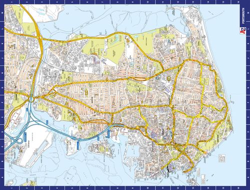 A to Z Map of Portsmouth 1000 Piece Jigsaw Puzzle