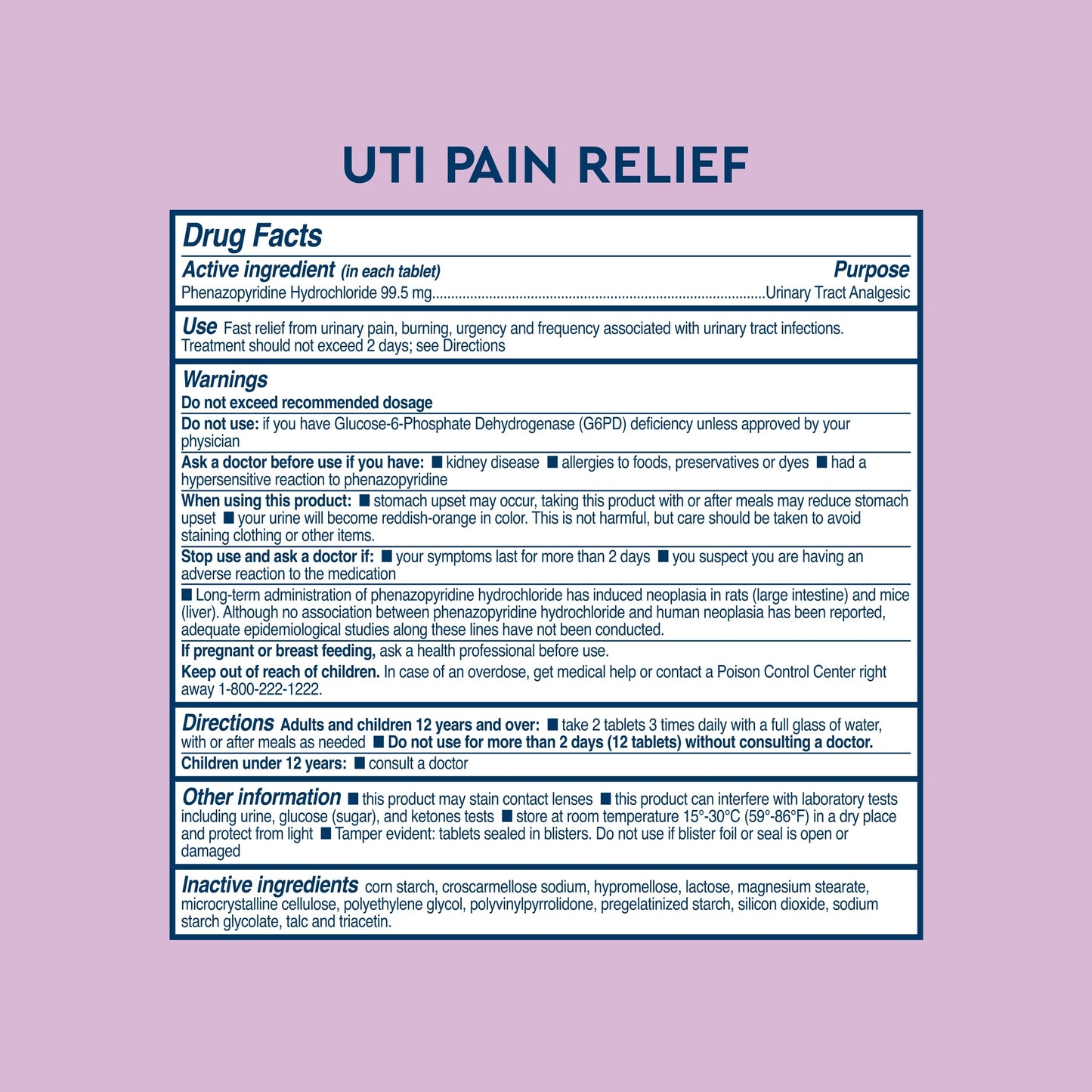 Uqora UTI Emergency Kit – 2 Test Strips, 12 Pain Relief & 12 Infection Control Tablets | Urinary Tract Support