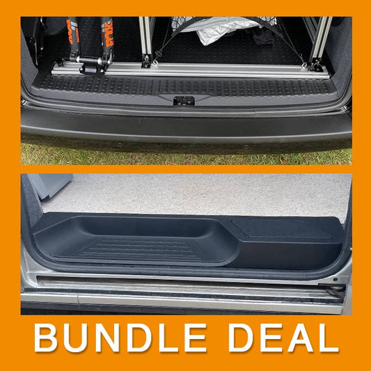 For VW T5, T5.1 V3 Tailgate Threshold Cover + Side Step