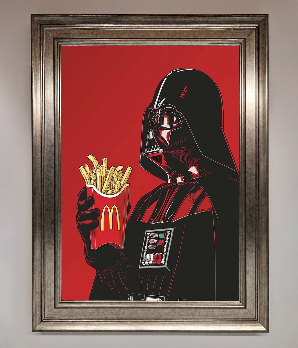 Vader French Fries Framed Poster