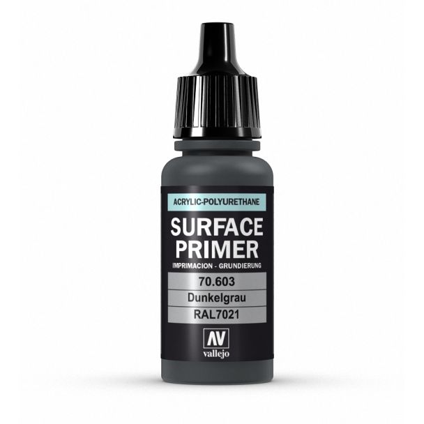 Vallejo Polyurethane - Primer German Panzer Grey (RAL 7021) 17ml