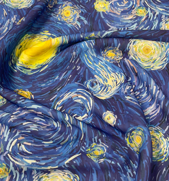 Van Gogh Inspired Fabric By Metre
