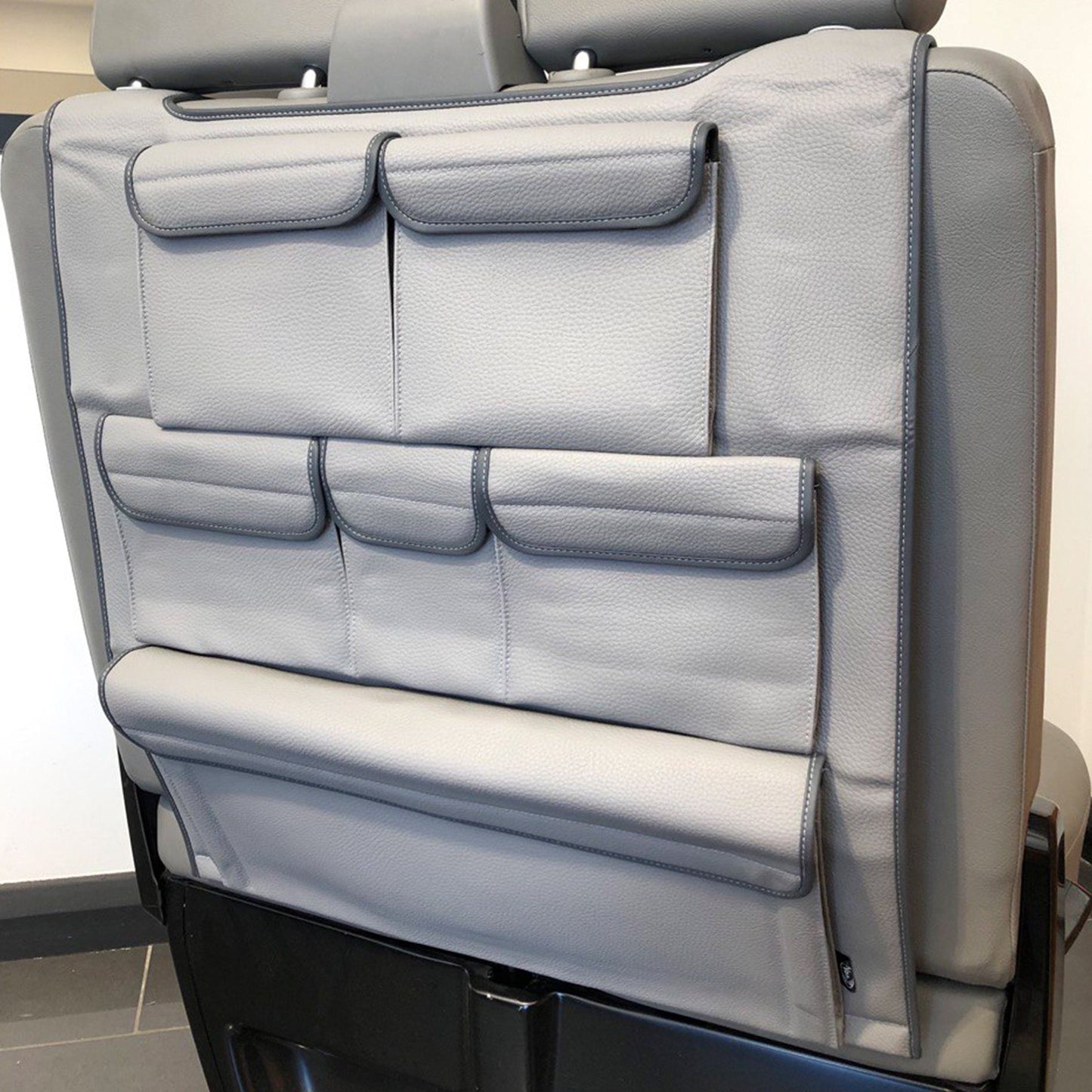 For VW T5 & T5.1 Transporter Double Back Seat Organiser – Premium Leatherette Storage | Van-X
