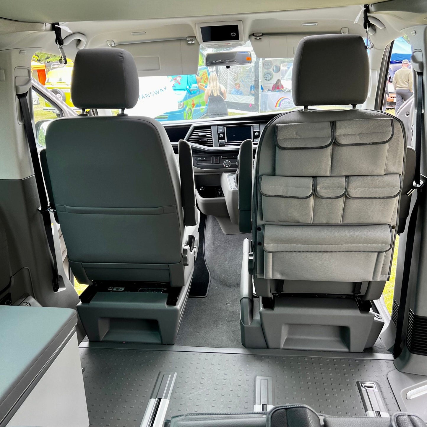 For VW California Ocean Campervan Leatherette Captain’s Back Seat Organiser | Van-X