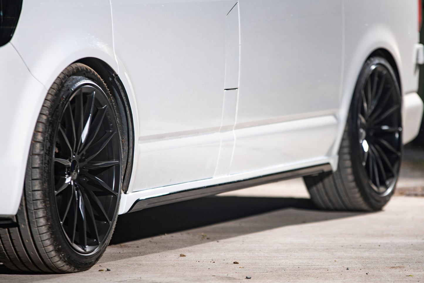 For VW T6 Transporter SWB Side Skirts Reflex Silver Plastic Painted and Ready to Fit