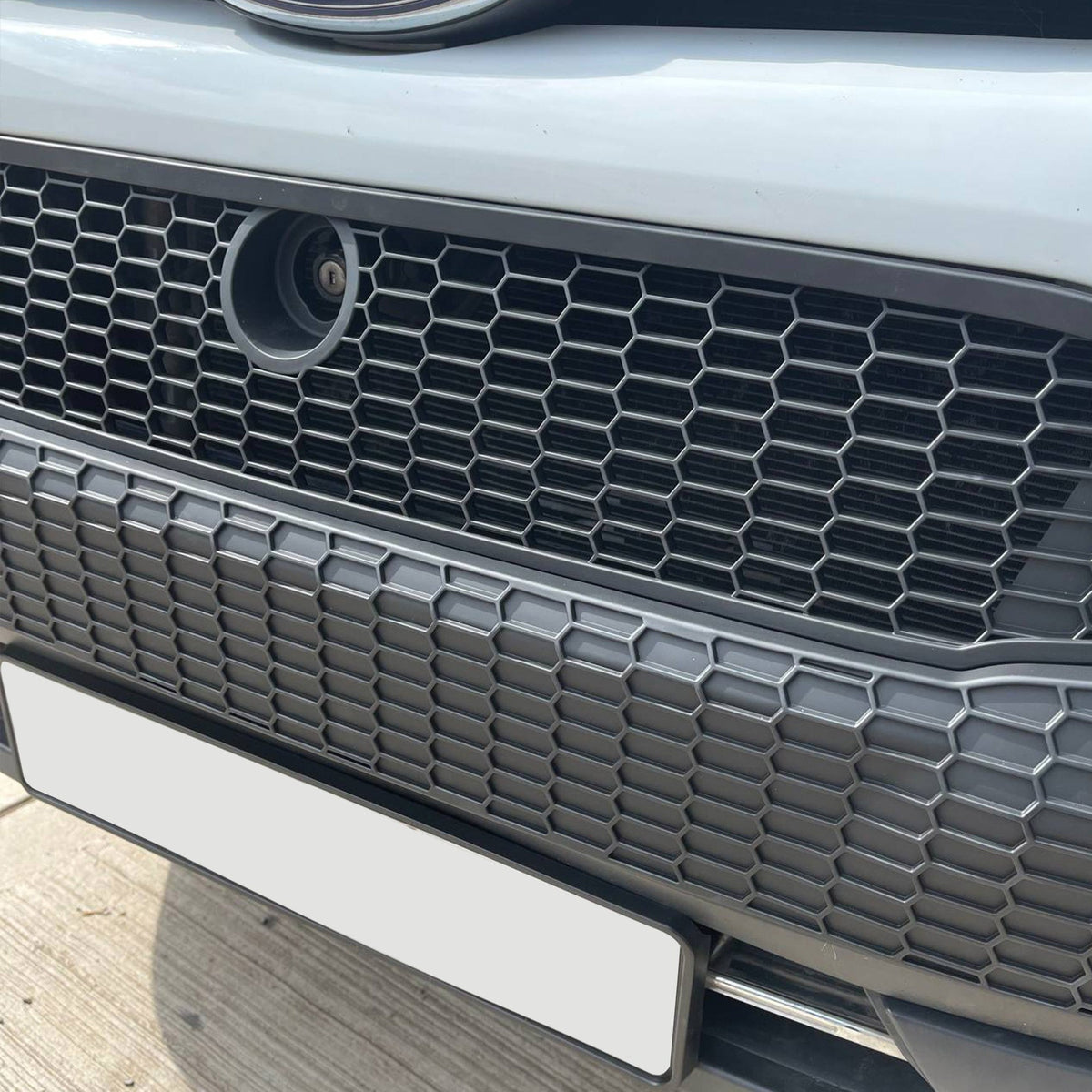 For Ford Transit Custom MK1 Honeycomb Front Grille Matte Black (2012–2018) | Van-X