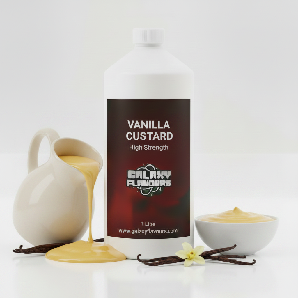 Vanilla Custard Food Flavouring - Professional High Strength - 1 Litre