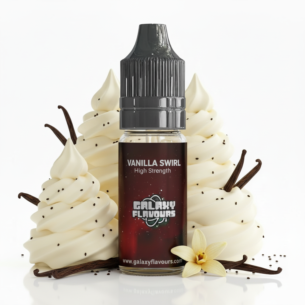 Vanilla Swirl Food Flavouring Concentrate – Professional High Strength – 10ml