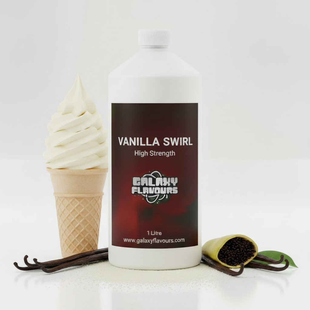Vanilla Swirl Food Flavouring - Professional High Strength - 1 Litre