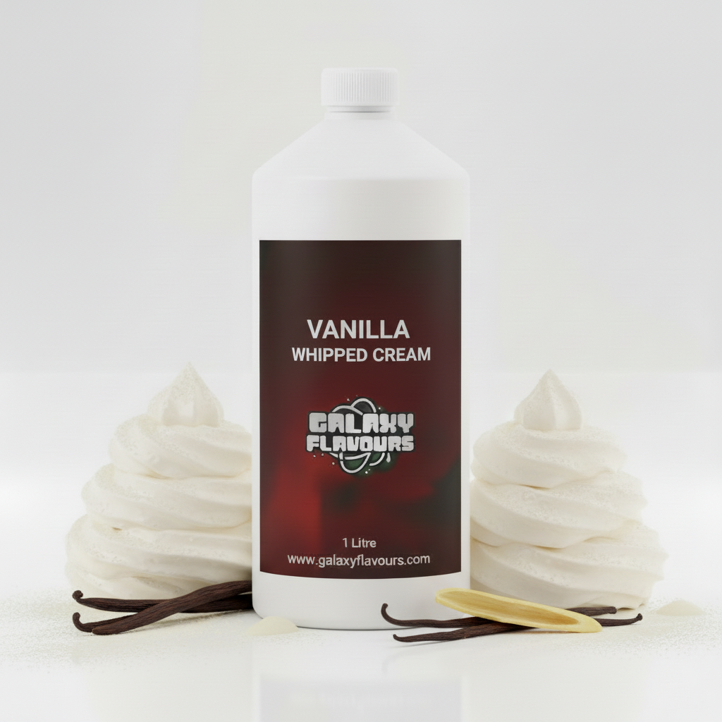 Vanilla Whipped Cream Food Flavouring - Professional High Strength - 1 Litre