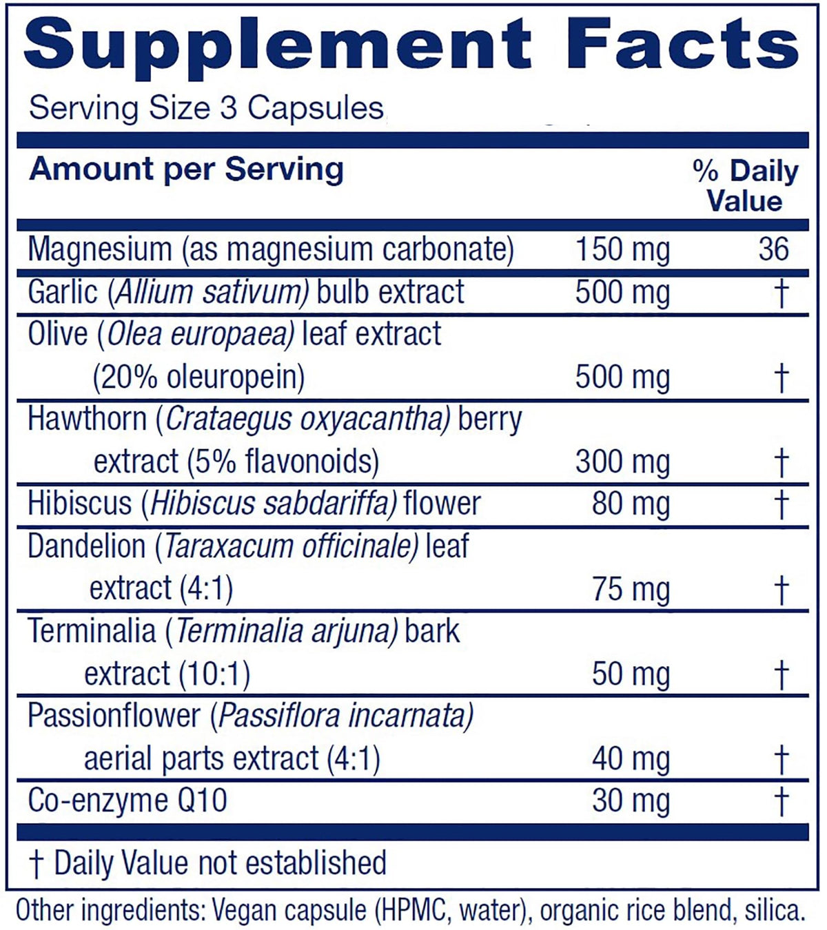 Vitanica VasoBlend – Cardiovascular Support, Vegan/Vegetarian, 180 Capsules