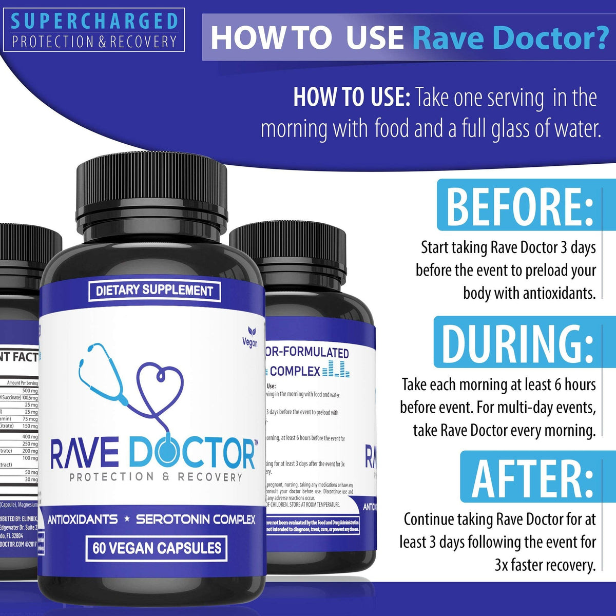 Rave Doctor 5-HTP Supplement | Essential Festival Vitamins