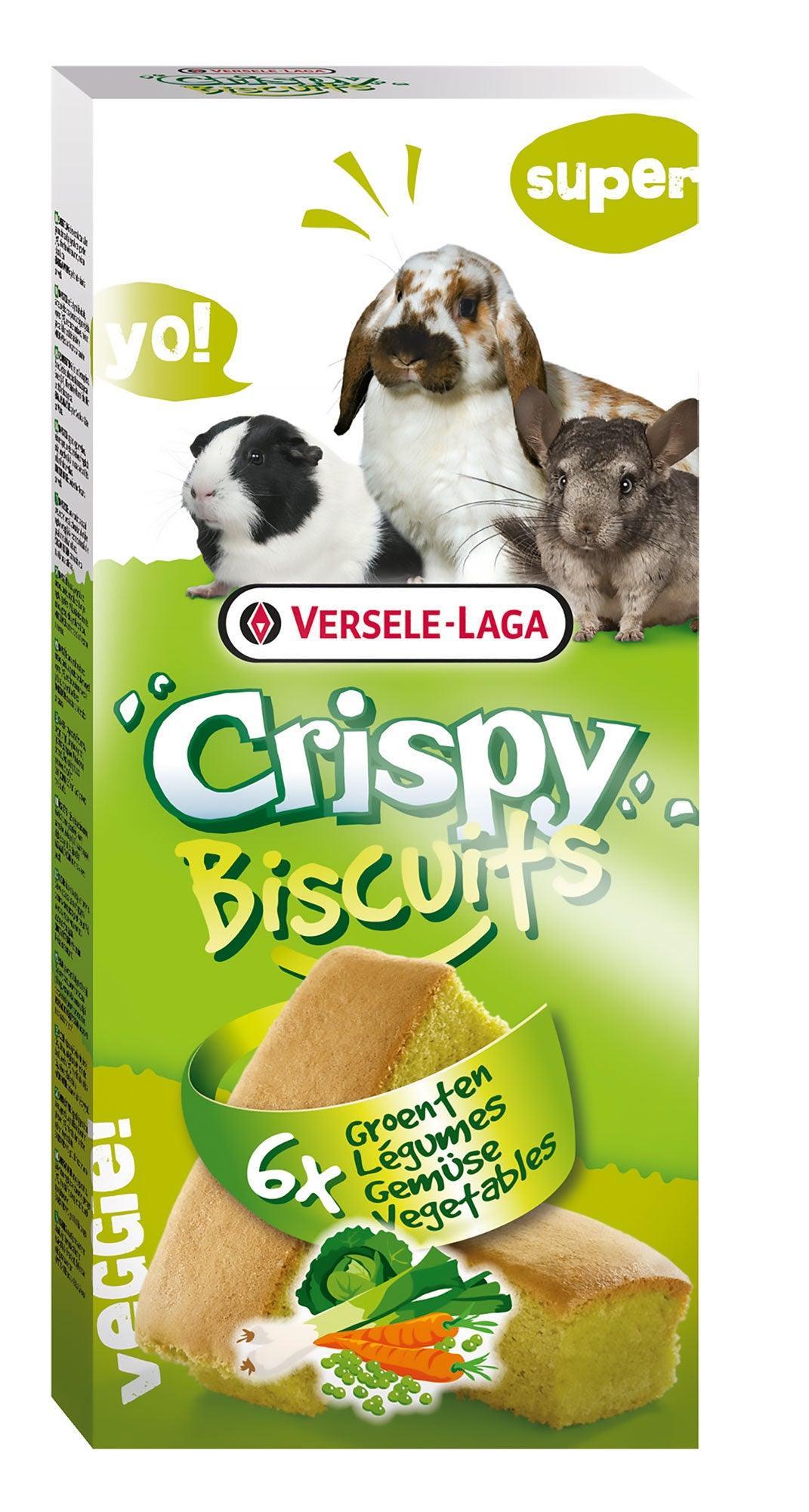 Versele Laga Crispy Biscuits Vegetable Snacks 70g 6 - Case of 6