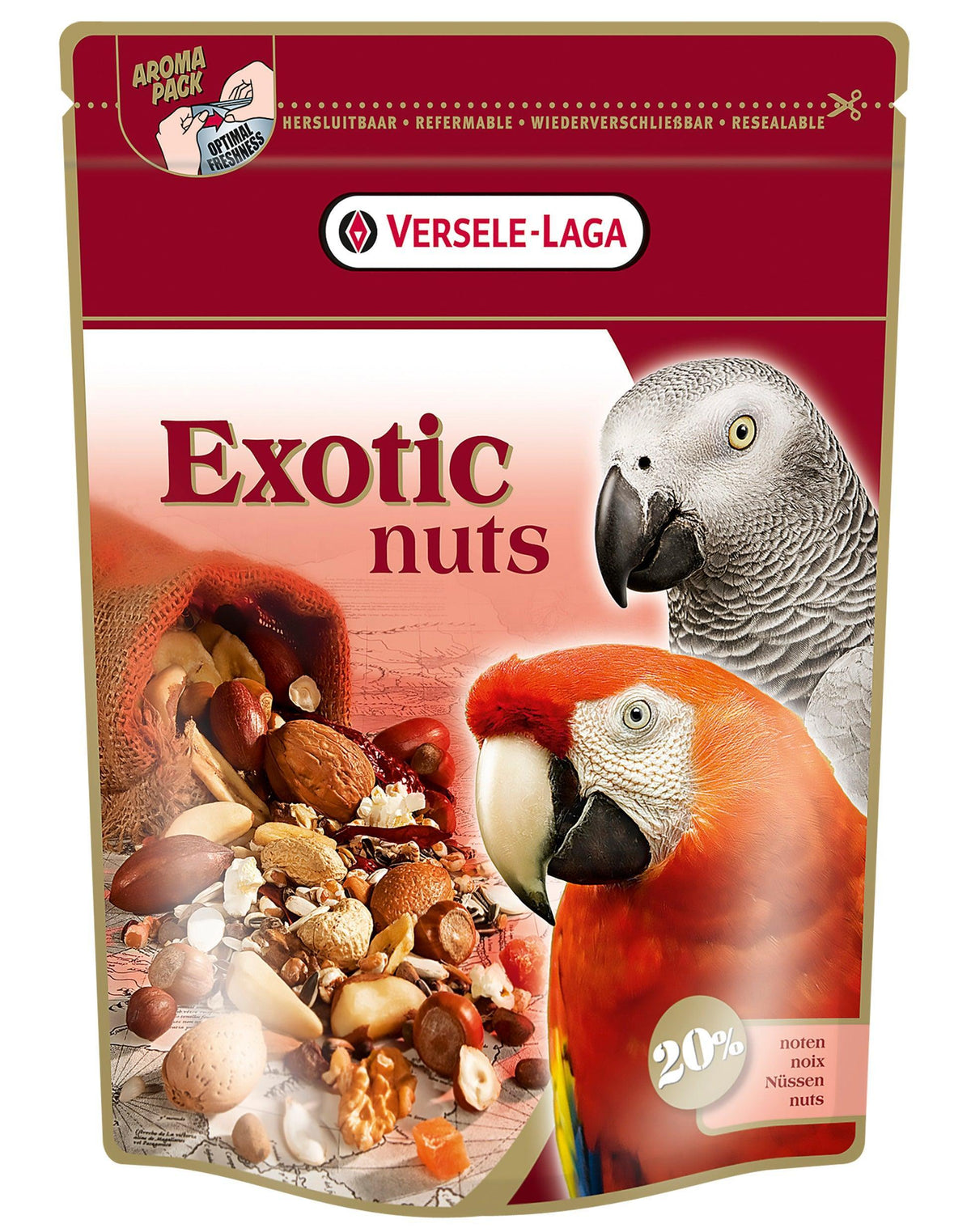 Versele Laga Prestige Exotic Nuts Mix 750g - Case of 6