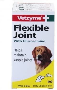 Vetzyme Flex Joint Glucose Tablets Dog 90 - Case of 3