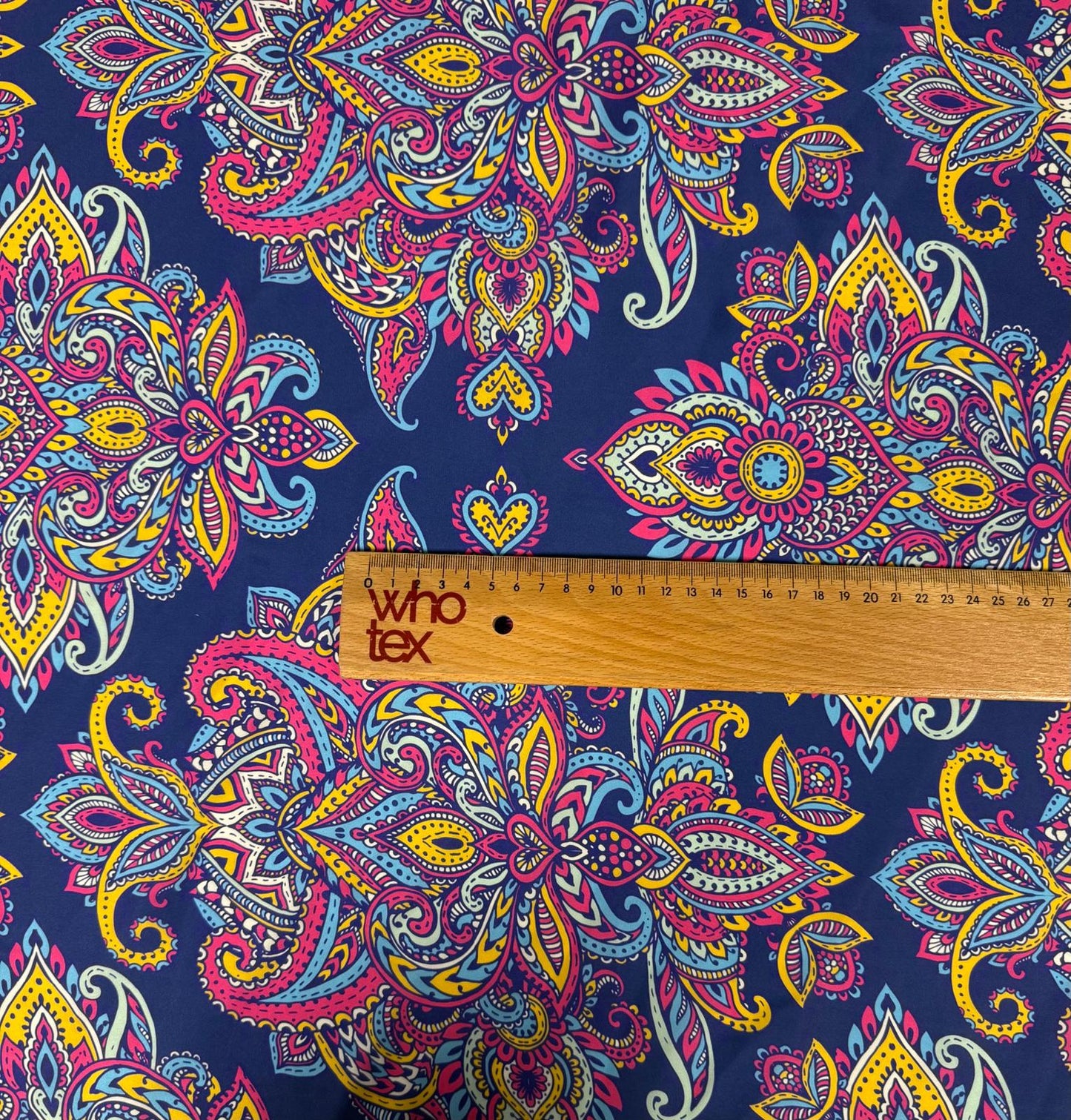 Vibrant Bohemian Paisley Fabric by the Metre