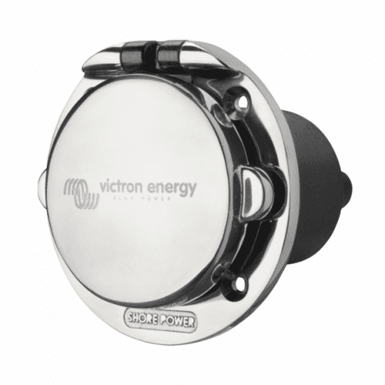 VICTRON ENERGY 16A 250VAC STAINLESS STEEL POWER INLET (2P/3W)