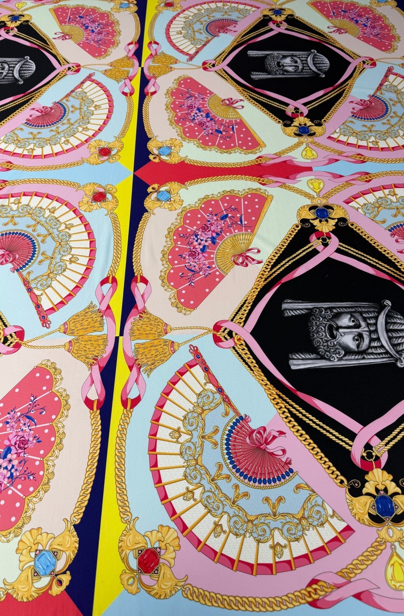 Vintage Baroque Pattern Fabric Sold by Metre