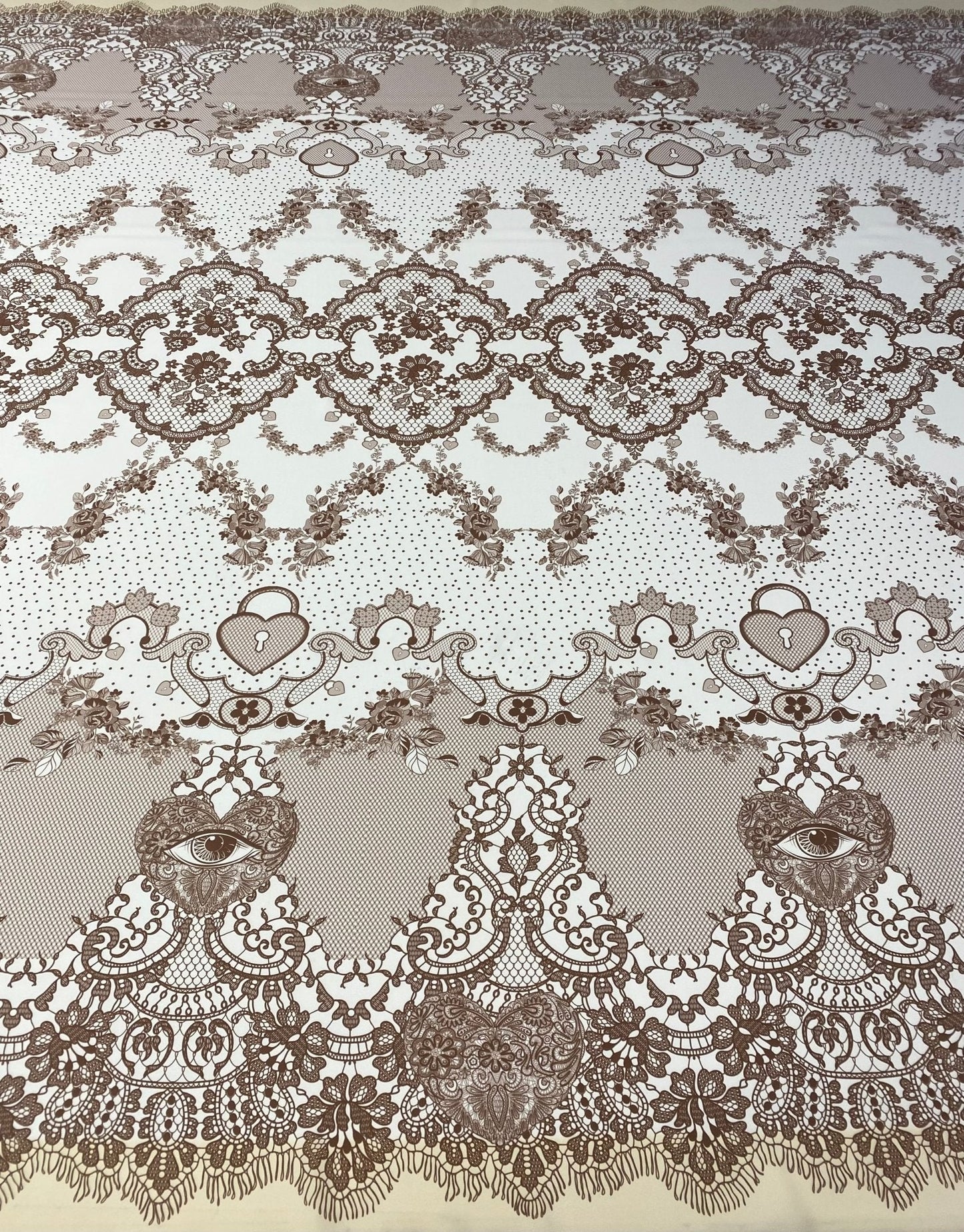 Vintage Floral Lace Fabric by the Metre