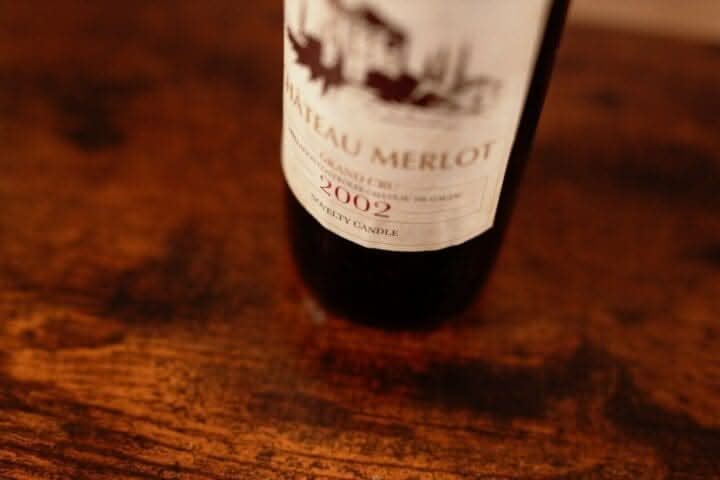 Red Wine Bottle Shaped Candle