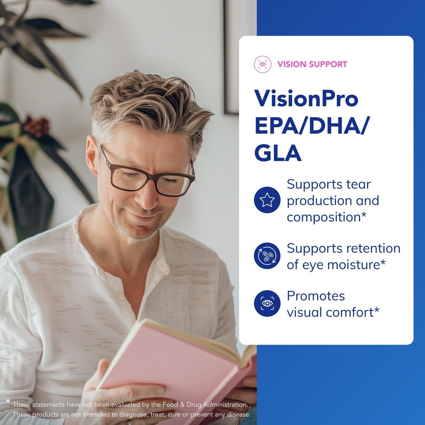 Pure Encapsulations VisionPro EPA/DHA/GLA | Supports Natural Tear Production & Eye Moisture | 180 Softgel Capsules
