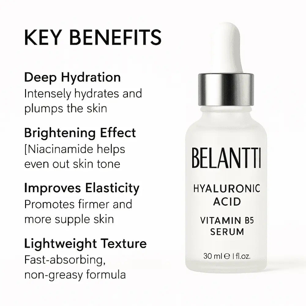 BELANTTI Hyaluronic Acid + Vitamin B5 Serum – 30ml