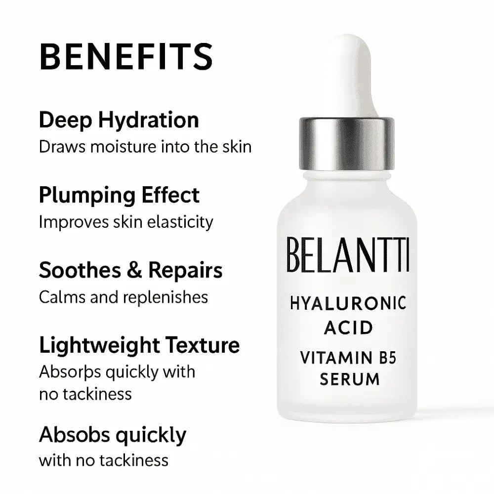 BELANTTI Hyaluronic Acid + Vitamin B5 Serum – 30ml