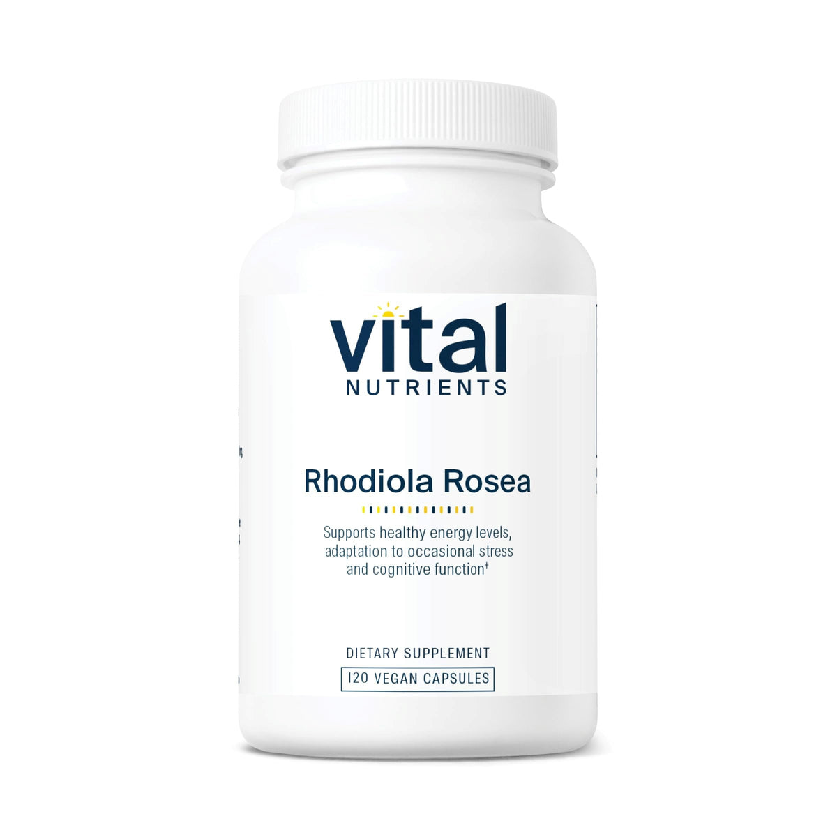 Vital Nutrients Rhodiola Rosea | Energy, Memory & Stress Support | 120 Capsules | Gluten, Dairy & Soy Free | Non-GMO