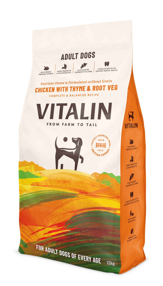 Vitalin Adult Chicken Thyme Veg 12kg
