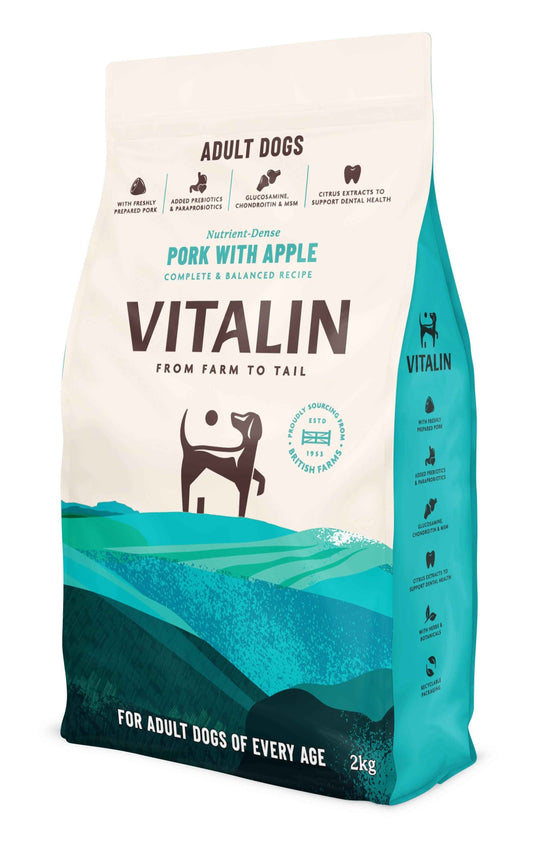 Vitalin Adult Pork Apple 8kg