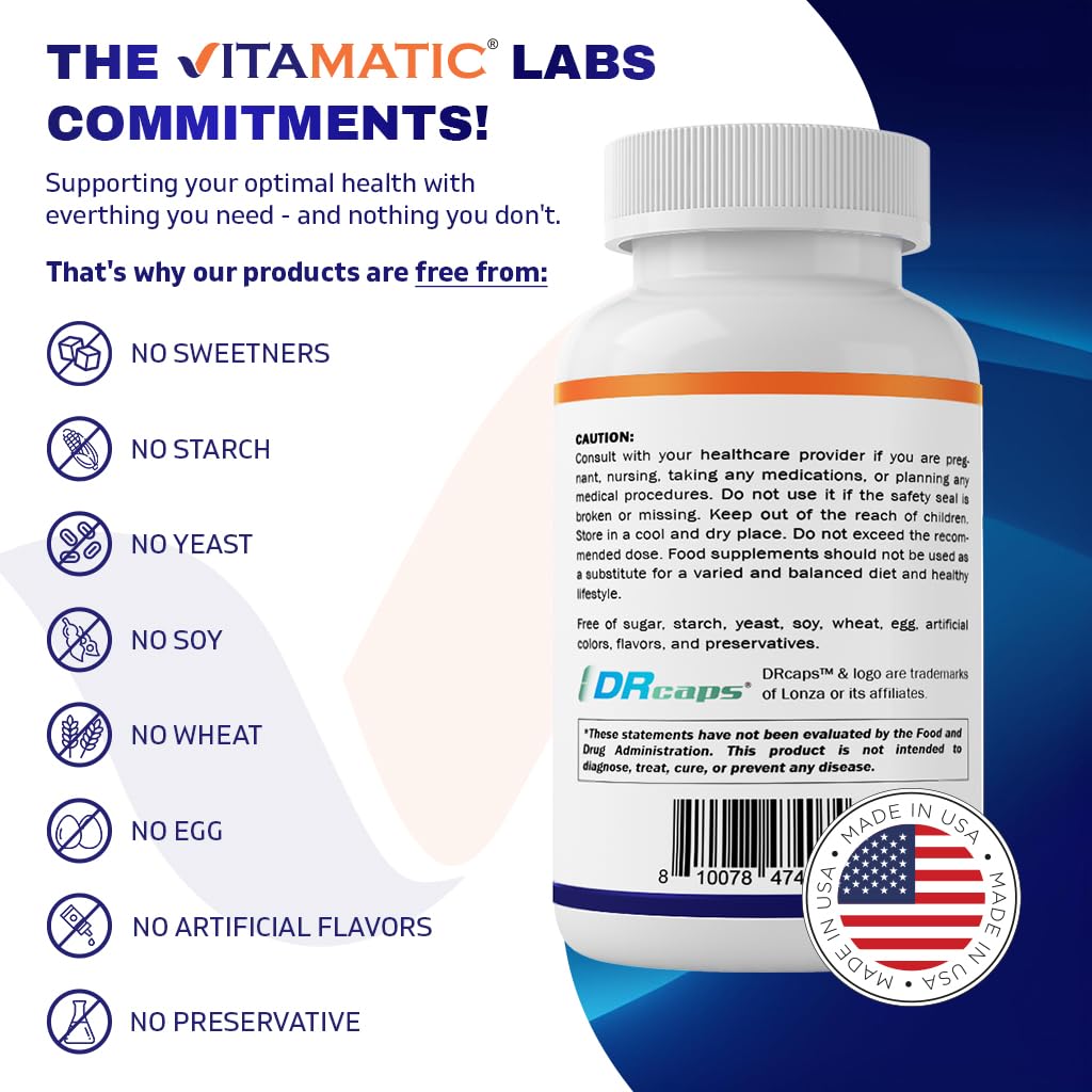 Vitamatic Bacillus Subtilis 10 Billion DR Capsule – 60 Count (Pack of 2) | Digestive & Immune Support