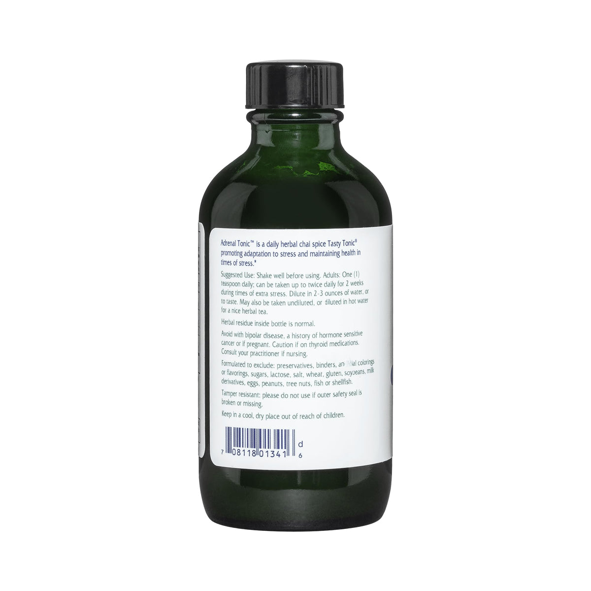 Vitanica Adrenal Tonic – Adrenal Support, Alcohol-Free, Vegan, Chai Spice, 4 oz