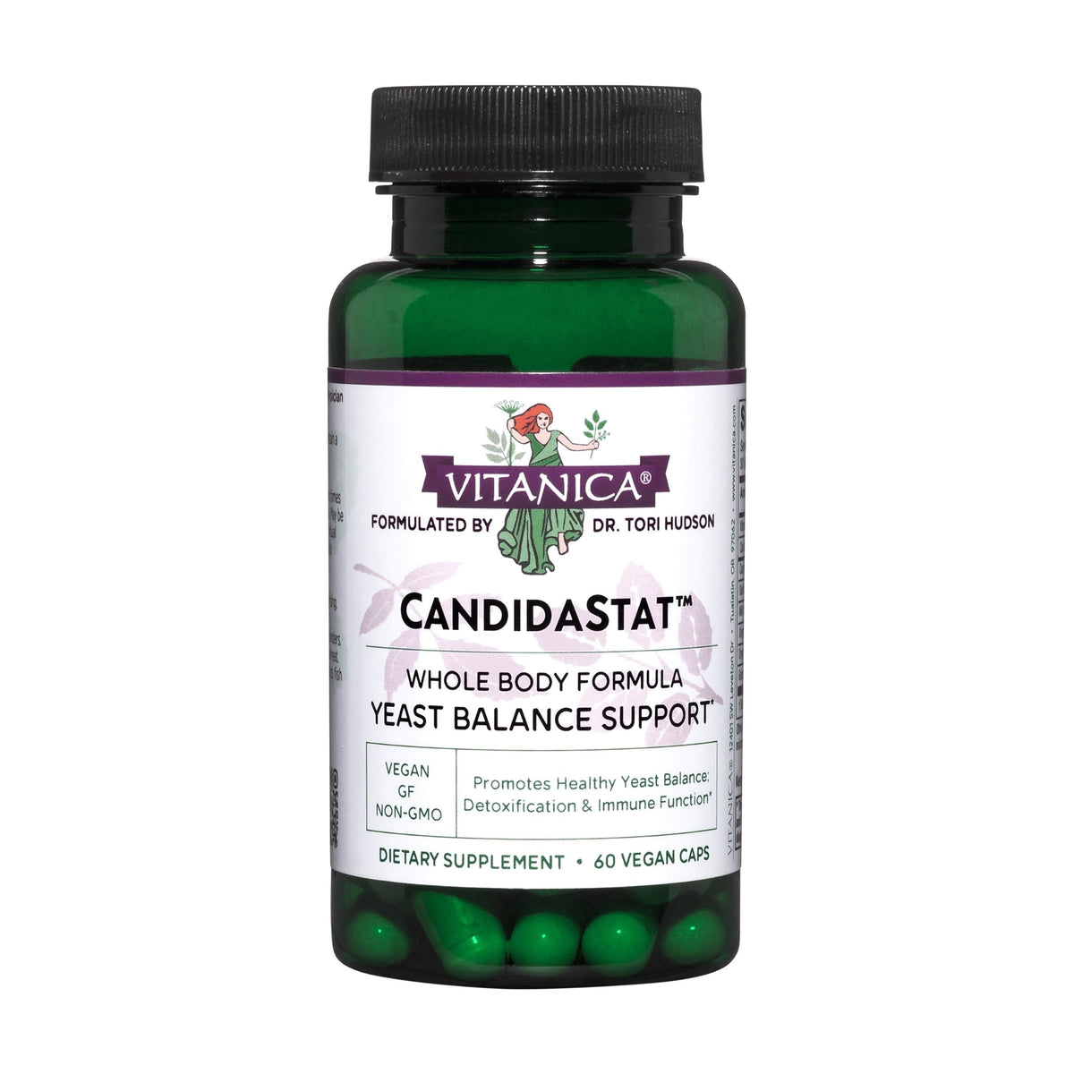 Vitanica Candidastat - Balanced Candida Support, Vegan, 60 Capsules