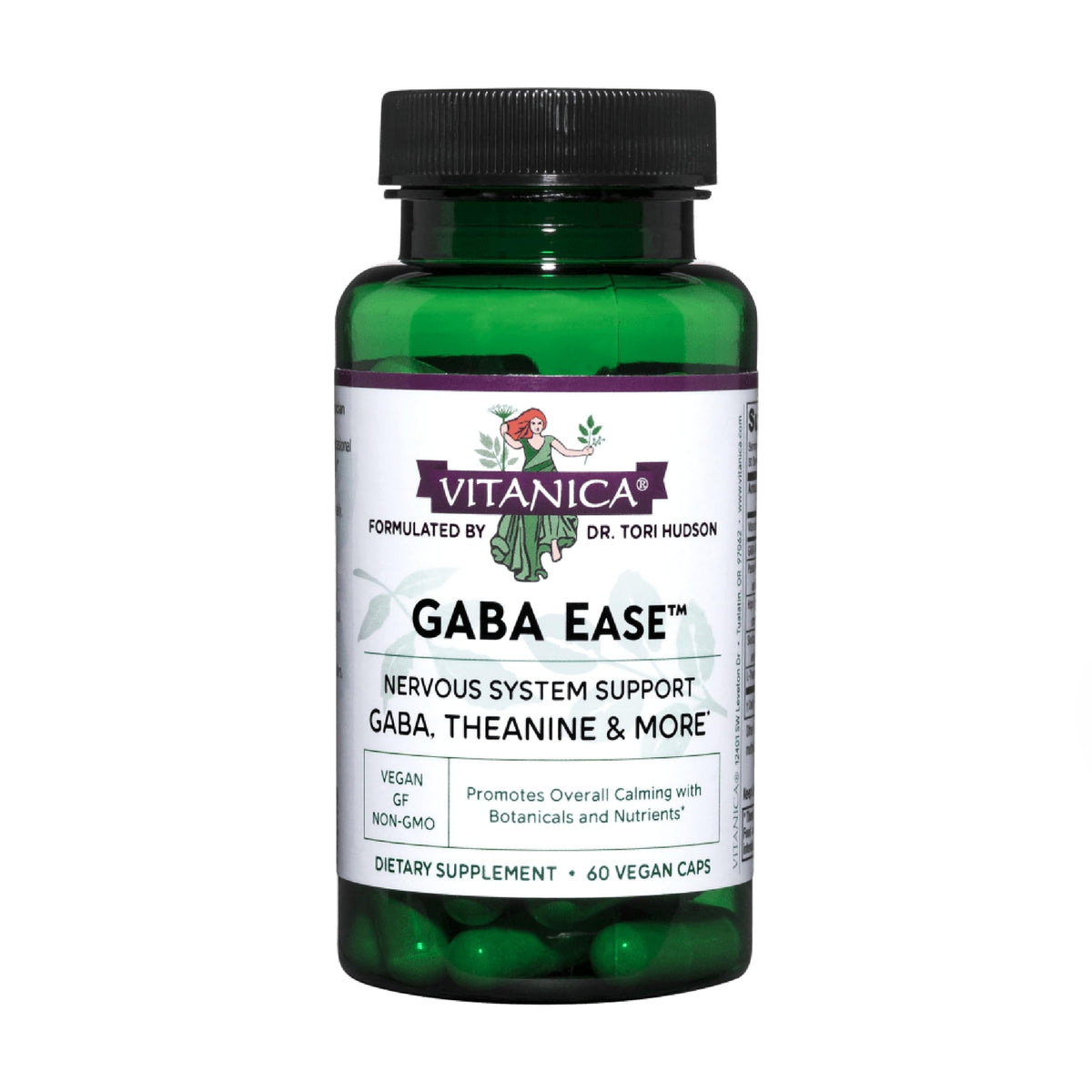 Vitanica GABA Ease – Calming Support, Vegan, 60 Capsules