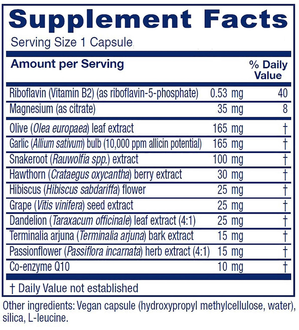 Vitanica Rauwolfia Extra - Vegan Cardiovascular Support Supplement