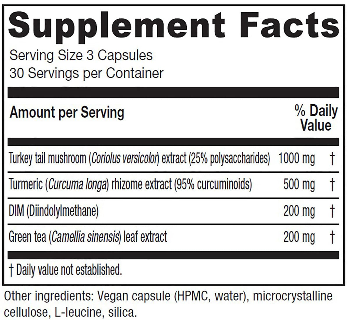 Vitanica CCDG Blend Immune Support Supplement – 90 Capsules | Vegan