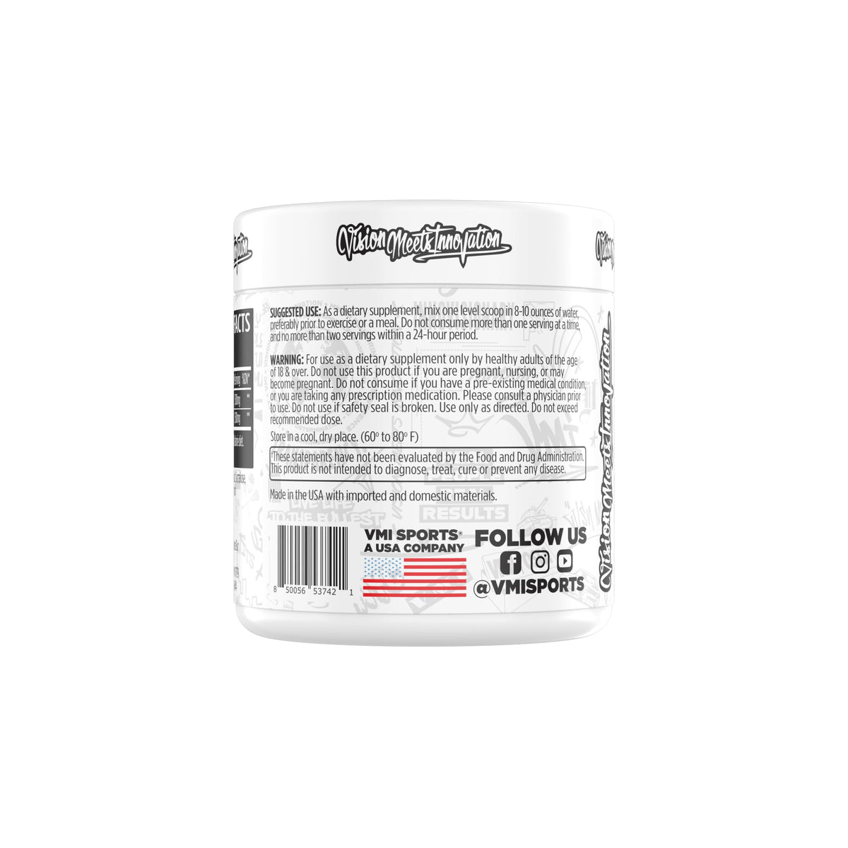 VMI Sports L-Carnitine 3000 Powder - 3000 mg L-Carnitine, Cherry Lime, 30 Servings