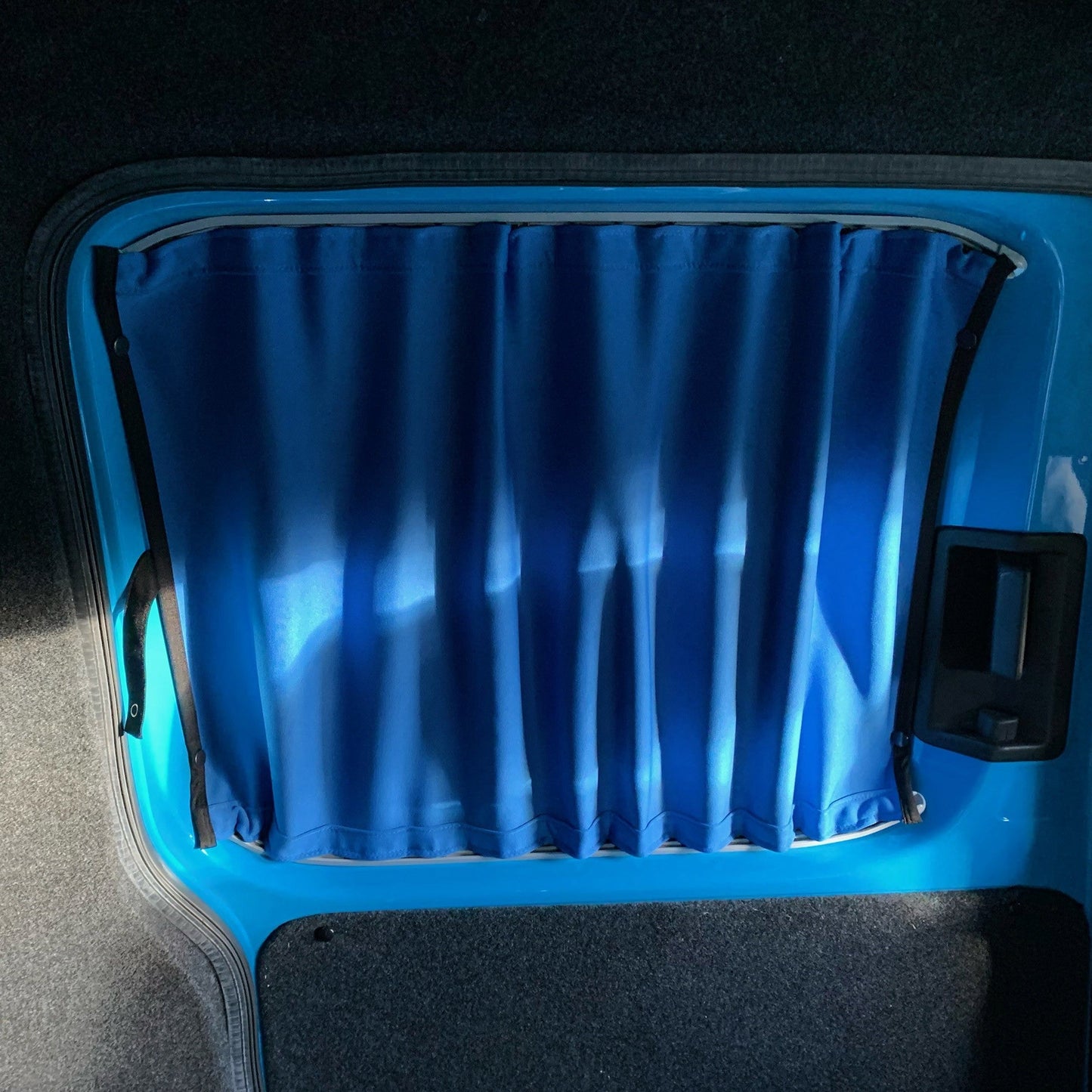 For VW T6.1 Transporter Van Conversion Premium Curtains Van-X - Black/Blue - CREATE YOUR OWN BUNDLE! Van-X