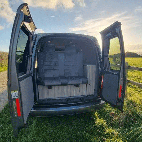 For Peugeot Expert Premium Window Curtains - Black/Grey - CREATE YOUR OWN BUNDLE! | Van-X