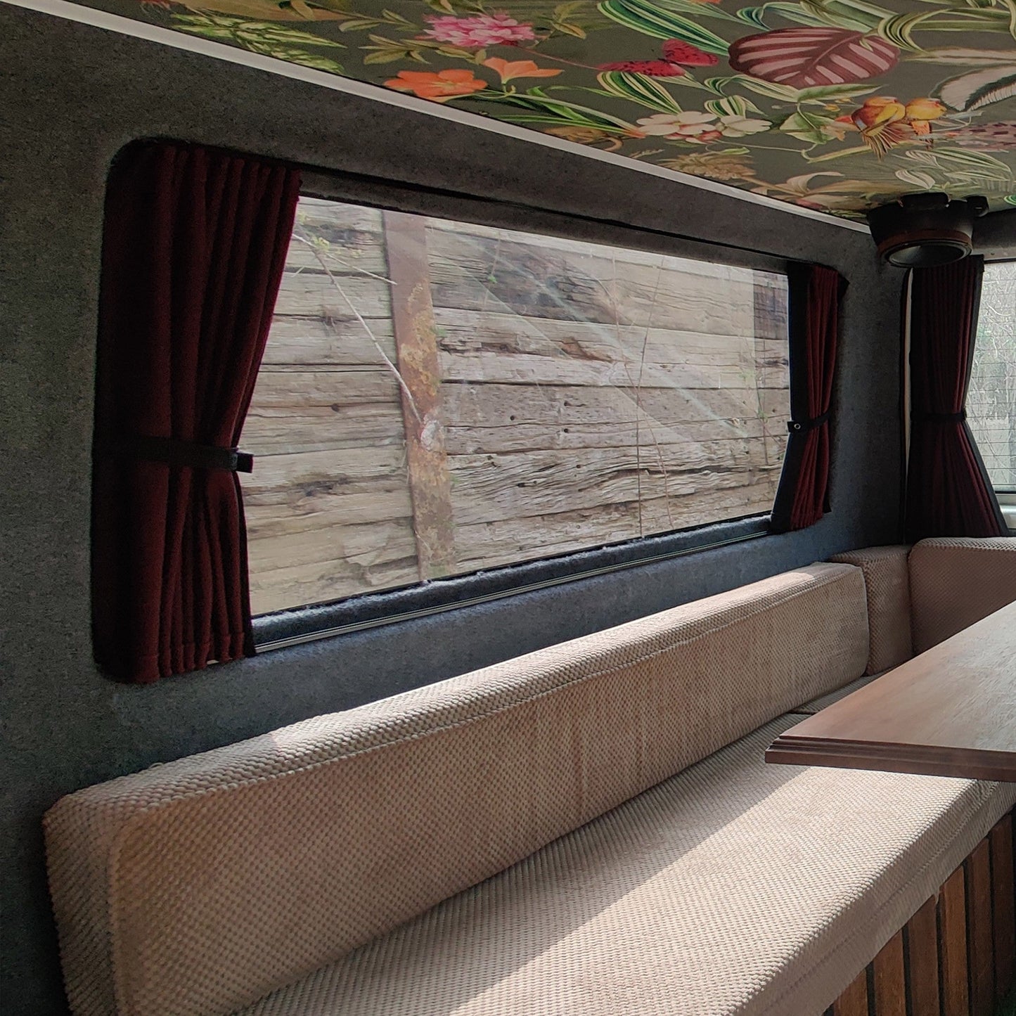 For VW T4 Premium 2 x Side Window Curtains Van-X