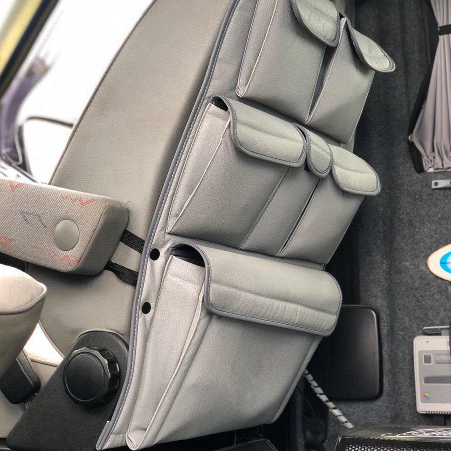 For VW T4 Transporter Campervan Leatherette Captain’s Back Seat Organiser | Van-X