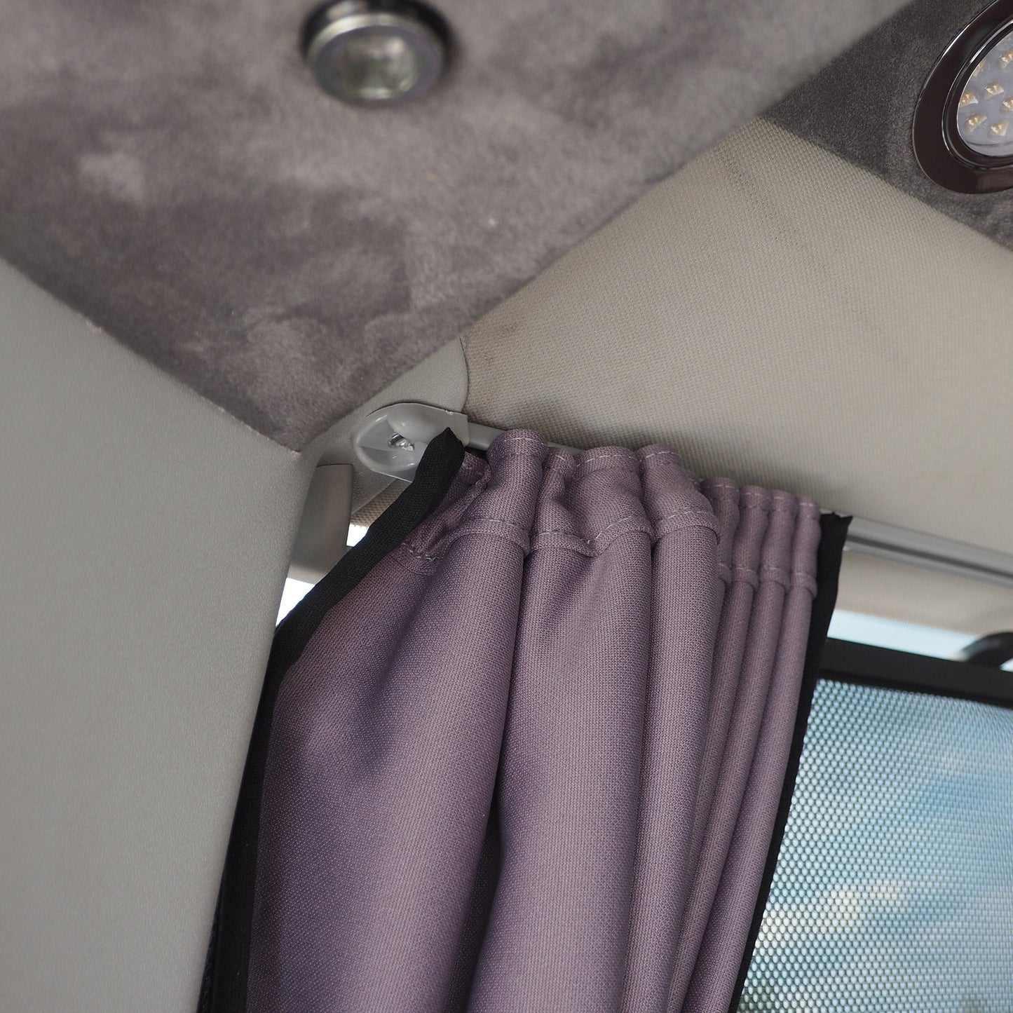 For VW T6 Caravelle / Shuttle Premium Window Curtains - Black/Grey - CREATE YOUR OWN BUNDLE! Van-X