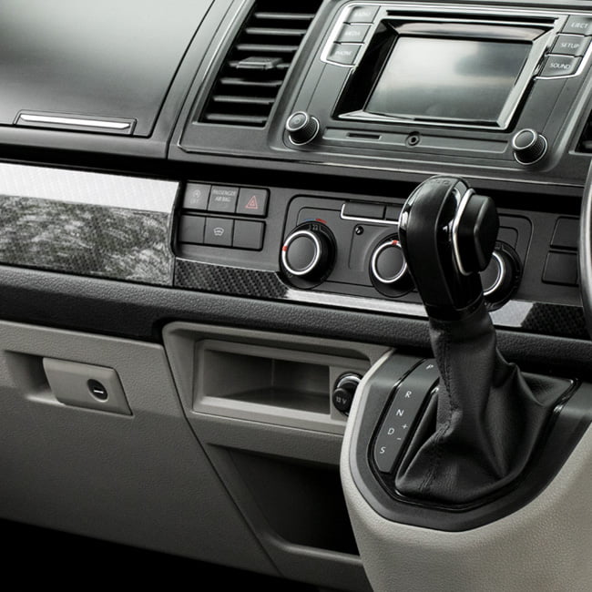 For VW Transporter T6 RHD Lower Dash Trim Carbon Effect – Interior Styling Accessories