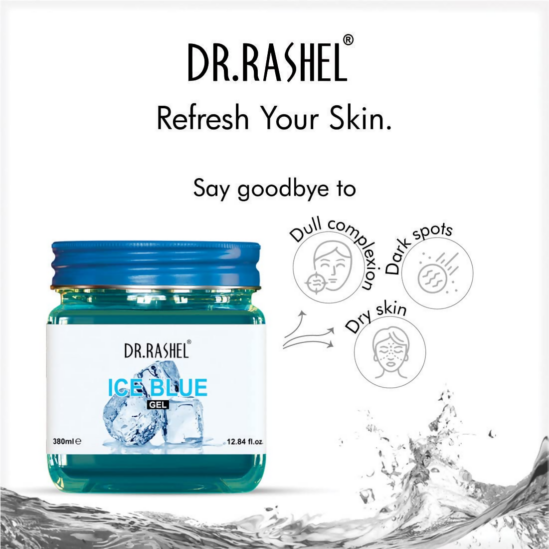 Dr.Rashel Ice Blue Gel Scrub For Face And Body