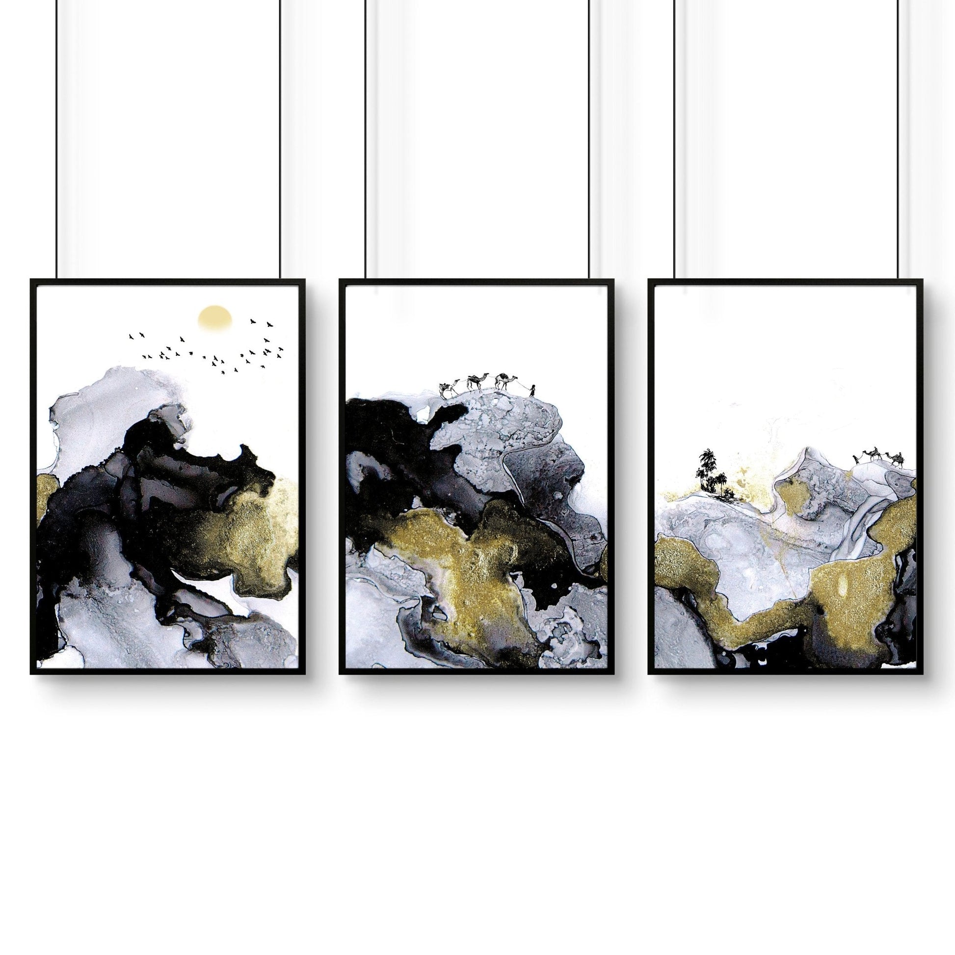 Prints For Living Room | set of 3 wall art prints