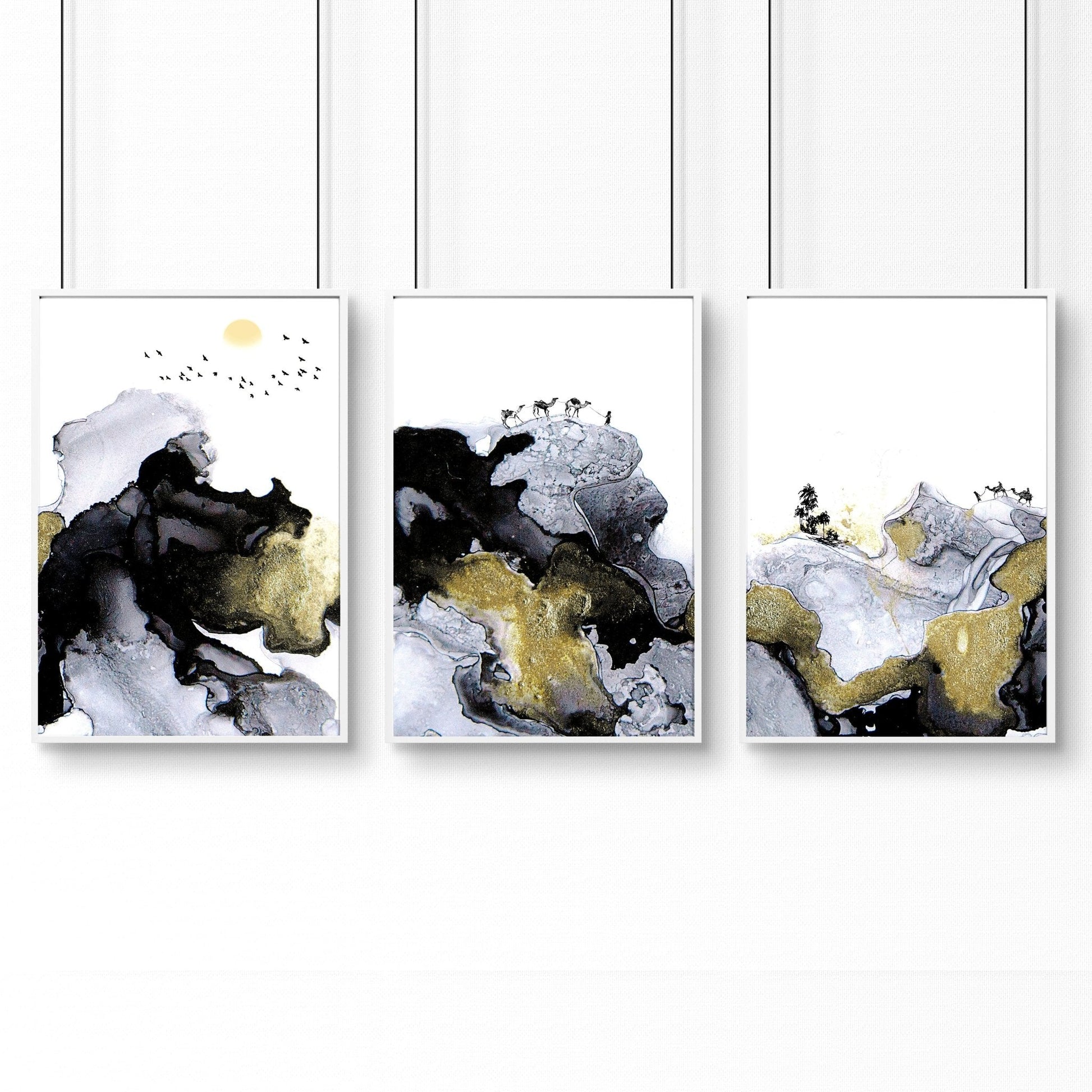 Prints For Living Room | set of 3 wall art prints