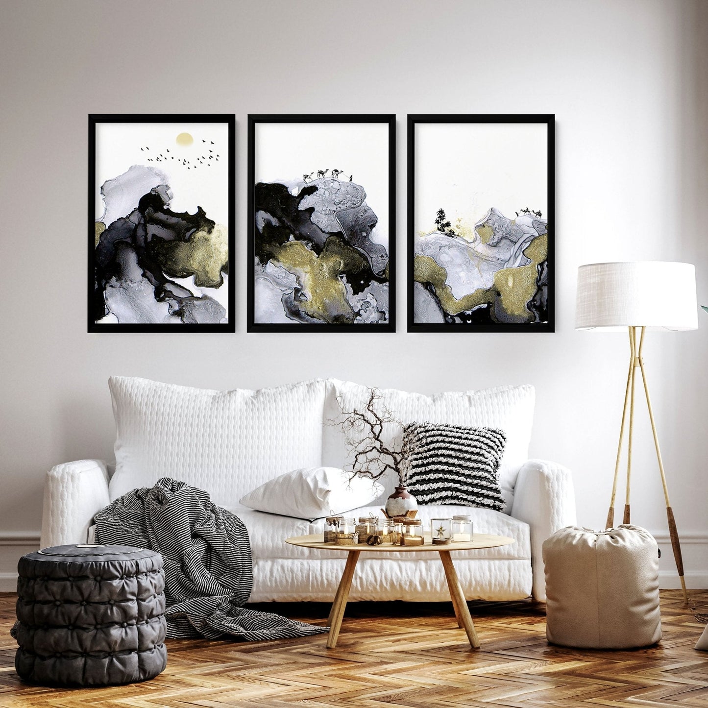 Prints For Living Room | set of 3 wall art prints