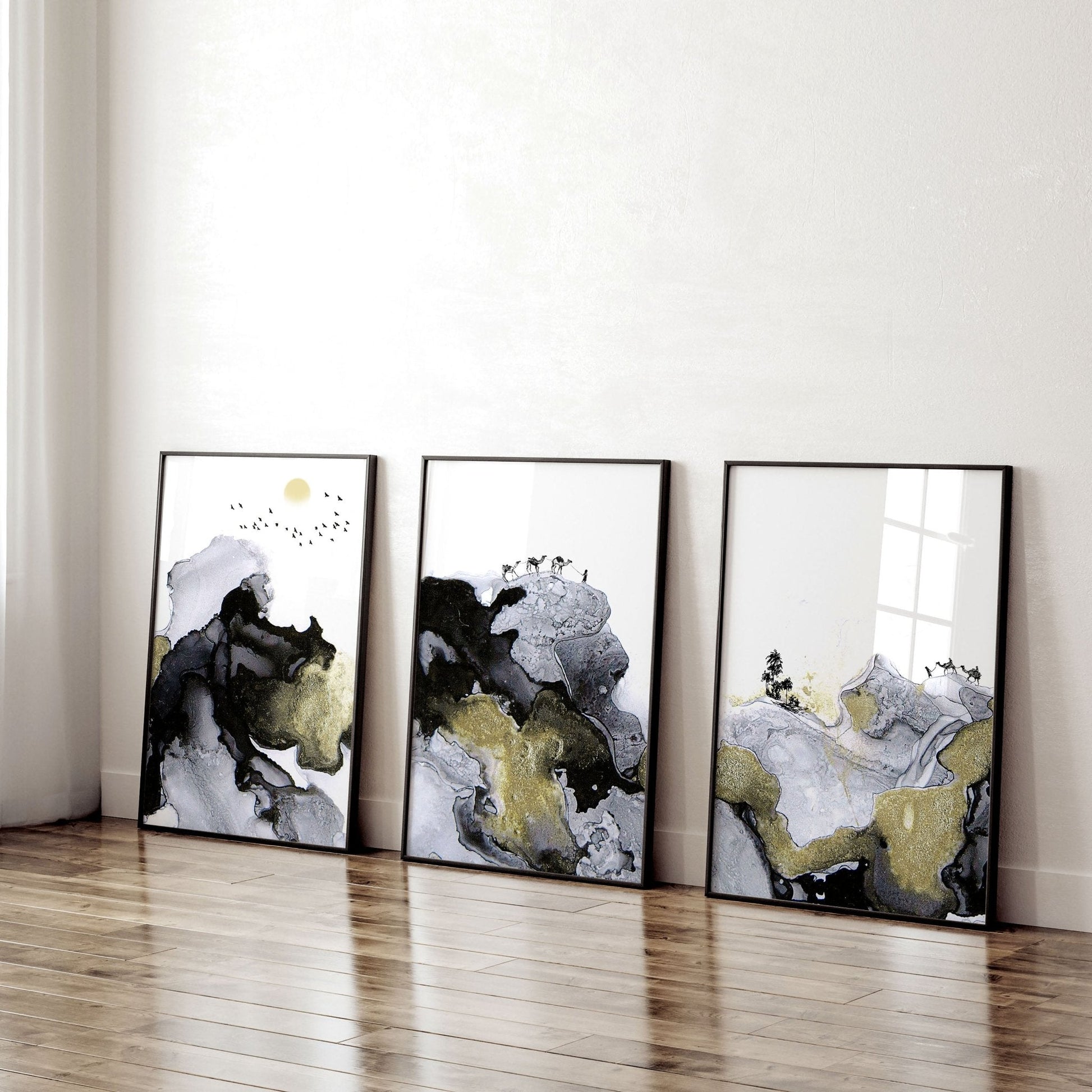 Prints For Living Room | set of 3 wall art prints