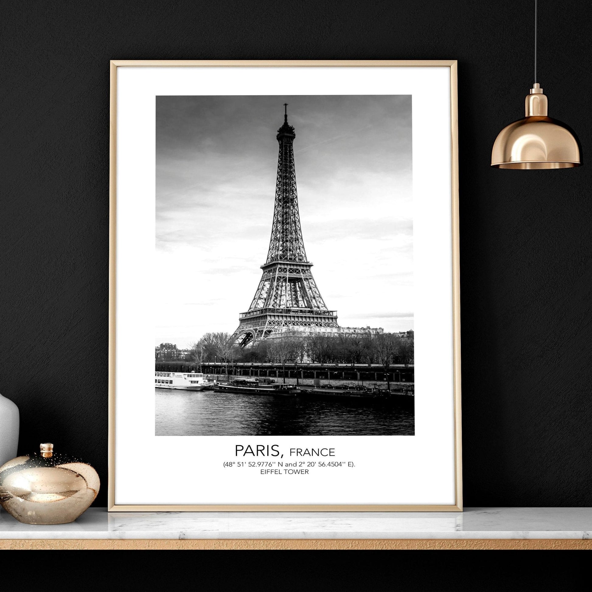 Wall art of Paris | set of 3 framed wall art prints